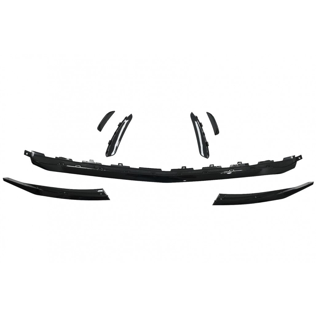 Set 7 Piese Prelungire Bara Fata compatibil cu Mercedes A-Class W177 V177 (04.2018-up) A35 Design Negru