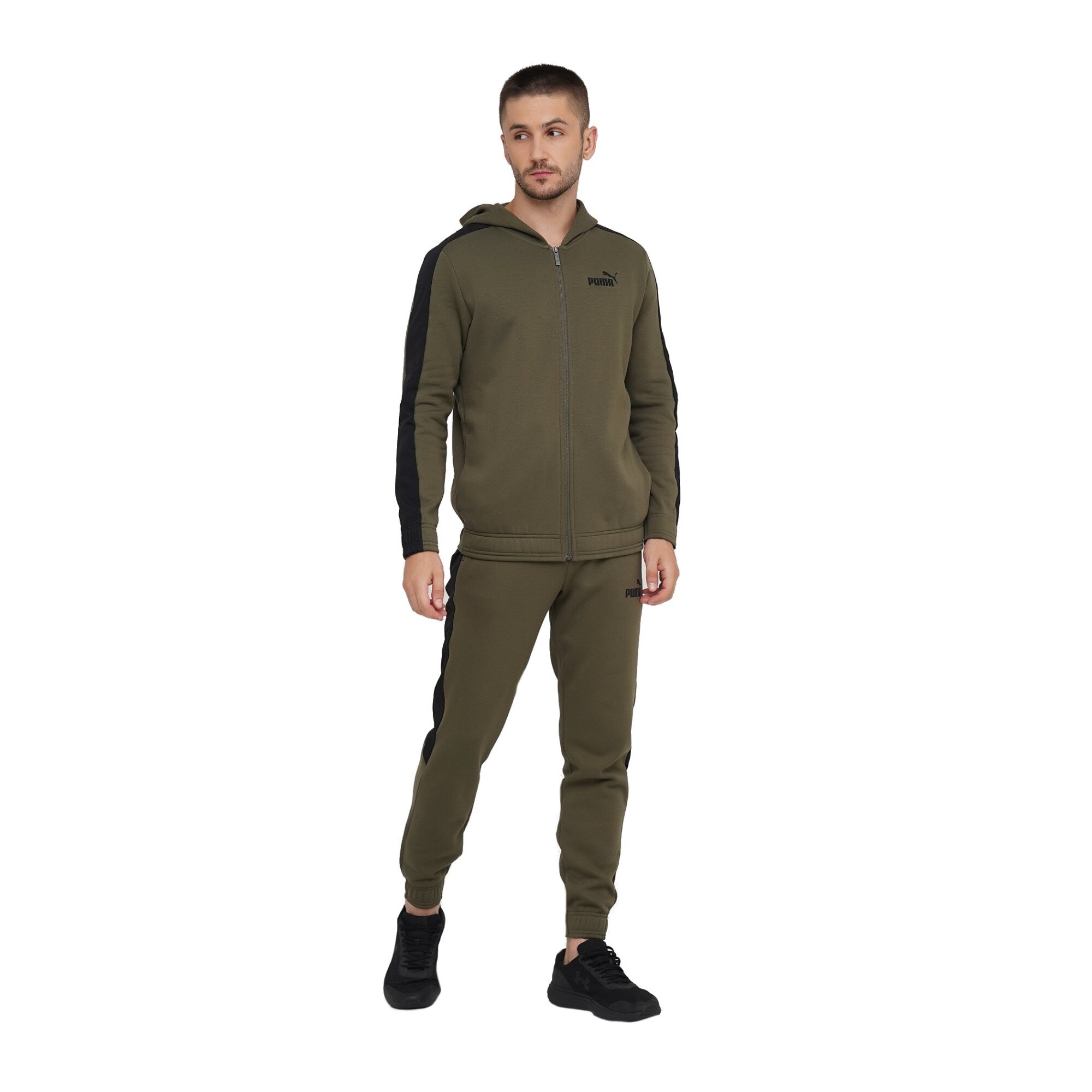 Trening barbati Puma Hooded Sweat FL Verde