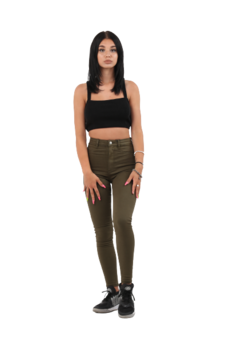 Blugi rise shaper, Zara, Kaki, 36 Blugi rise shaper, Zara, Kaki, 36