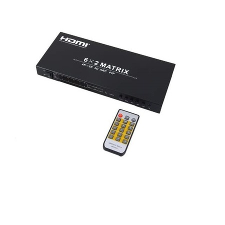 6 x 2 HDMI 1.4 матричен сплитер / превключвател (6 входа, 2 изхода) с ...
