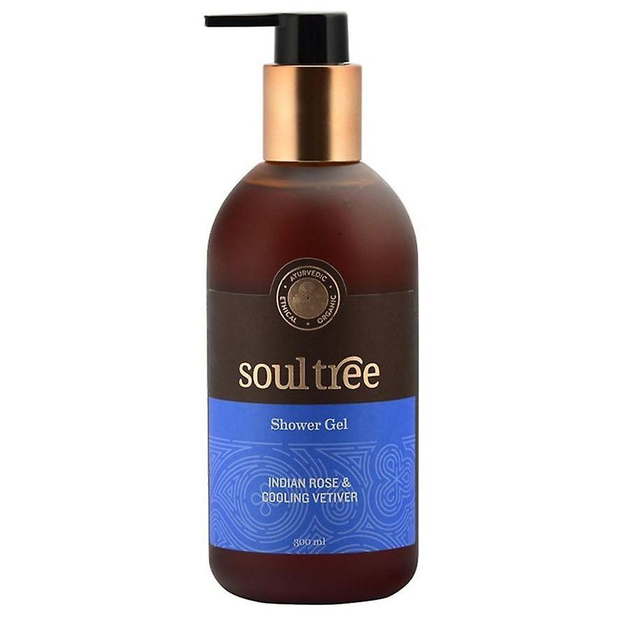 Gel de dus ayurvedic cu trandafir si vetiver, Soultree, 250ml
