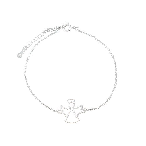 Bratara dama, din argint, cu accesoriu, in forma de inger