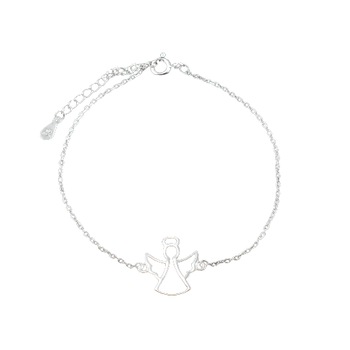Bratara dama, din argint, cu accesoriu, in forma de inger Bratara dama, din argint, cu accesoriu, in forma de inger