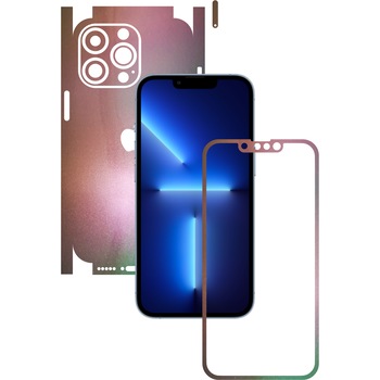 Folie Protectie Carbon Skinz pentru Apple iPhone 13 Pro Max - Color Shift Pearl Simphony 360 Cut, Skin Adeziv Full Body Cover pentru Rama Ecran, Carcasa Spate si Laterale Folie Protectie Carbon Skinz pentru Apple iPhone 13 Pro Max - Color Shift Pearl Simphony 360 Cut, Skin Adeziv Full Body Cover pentru Rama Ecran, Carcasa Spate si Laterale