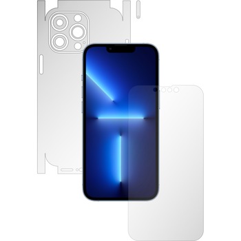 Folie Full Body Invisible Skinz Matte pentru Apple iPhone 13 Pro Max - Siliconica Mata Anti-Amprenta, Anti-Reflex, cu taiere 360 Cut pentru Ecran, Carcasa Spate si Laterale, Skin Adeziv Transparent Folie Full Body Invisible Skinz Matte pentru Apple iPhone 13 Pro Max - Siliconica Mata Anti-Amprenta, Anti-Reflex, cu taiere 360 Cut pentru Ecran, Carcasa Spate si Laterale, Skin Adeziv Transparent