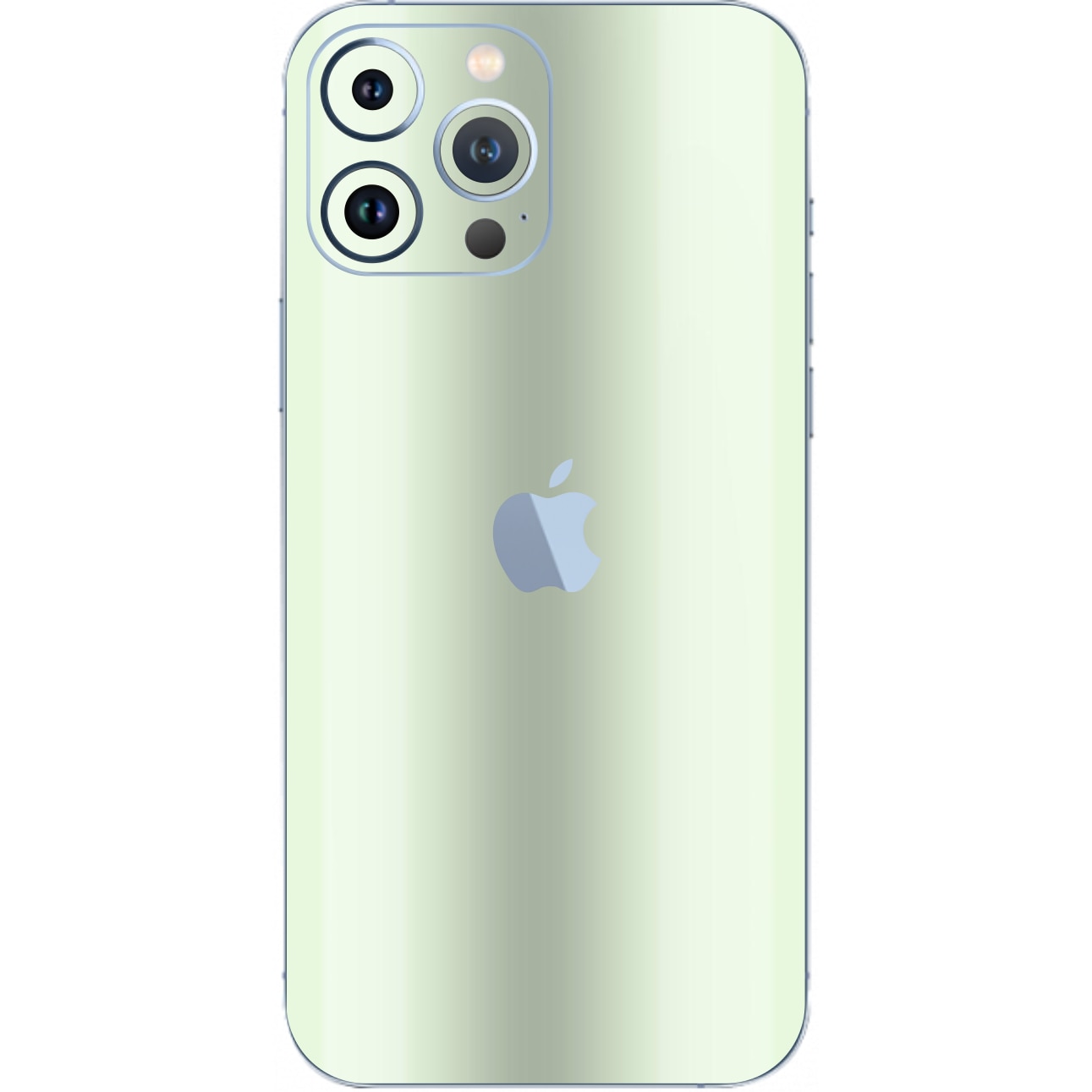 Folie Protectie Glow Skinz pentru Apple iPhone 13 Pro Max - Verde Fosforescent Simple Cut, Skin Adeziv Full Body Cover pentru Rama Ecran, Carcasa Spate