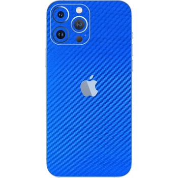 Folie Protectie Carbon Skinz pentru Apple iPhone 13 Pro - Carbon Albastru Simple Cut, Skin Adeziv Full Body Cover pentru Rama Ecran, Carcasa Spate Folie Protectie Carbon Skinz pentru Apple iPhone 13 Pro - Carbon Albastru Simple Cut, Skin Adeziv Full Body Cover pentru Rama Ecran, Carcasa Spate