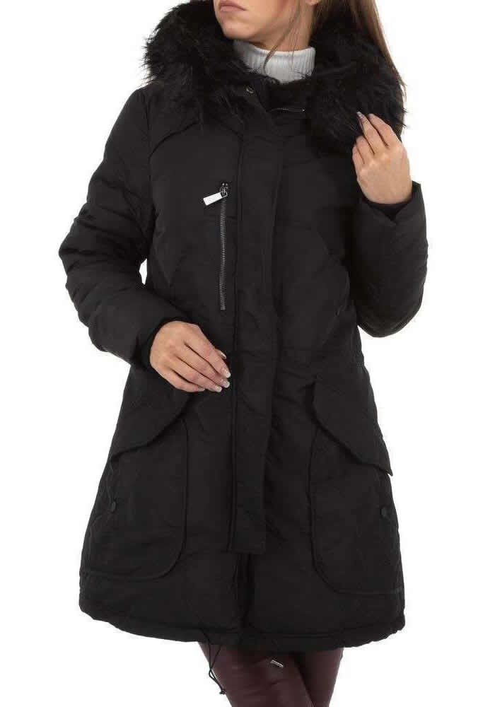 Geaca dama matlasata, Glo Story, Neagra, Marimea L