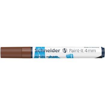 Marker cu vopsea acrilica Paint-It 320 4 mm Schneider, Maro Marker cu vopsea acrilica Paint-It 320 4 mm Schneider, Maro