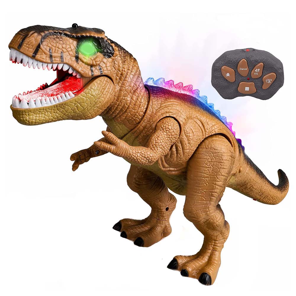 Dinozaur T-rex cu telecomanda lumini, sunete si miscari realiste, 50 cm, DY2003B RCO®