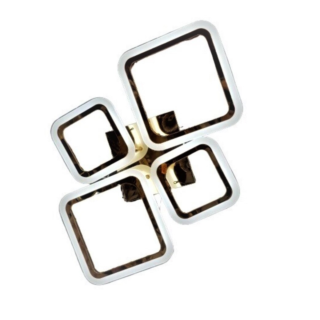 Lustra LED HOME 8036/2+2 cu telecomanda