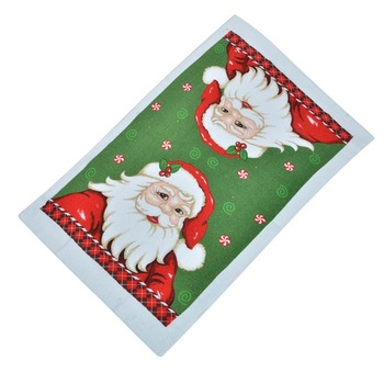 Prosop de bucatarie, Zola®, pentru sarbatori, model Mos Craciun, verde, 60 x35 cm Prosop de bucatarie, Zola®, pentru sarbatori, model Mos Craciun, verde, 60 x35 cm