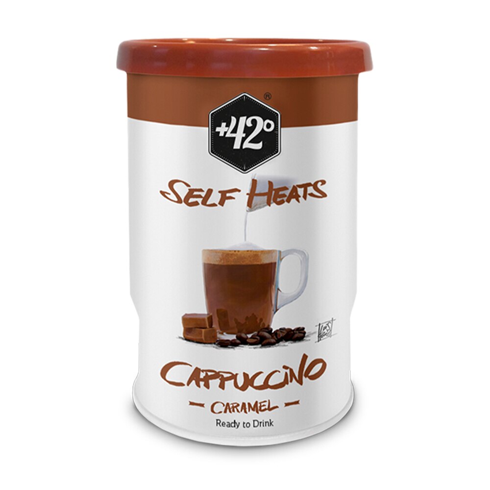 Cappucino Caramel, 42 Degrees, Instant, Ready to Drink HOT, 205 ml