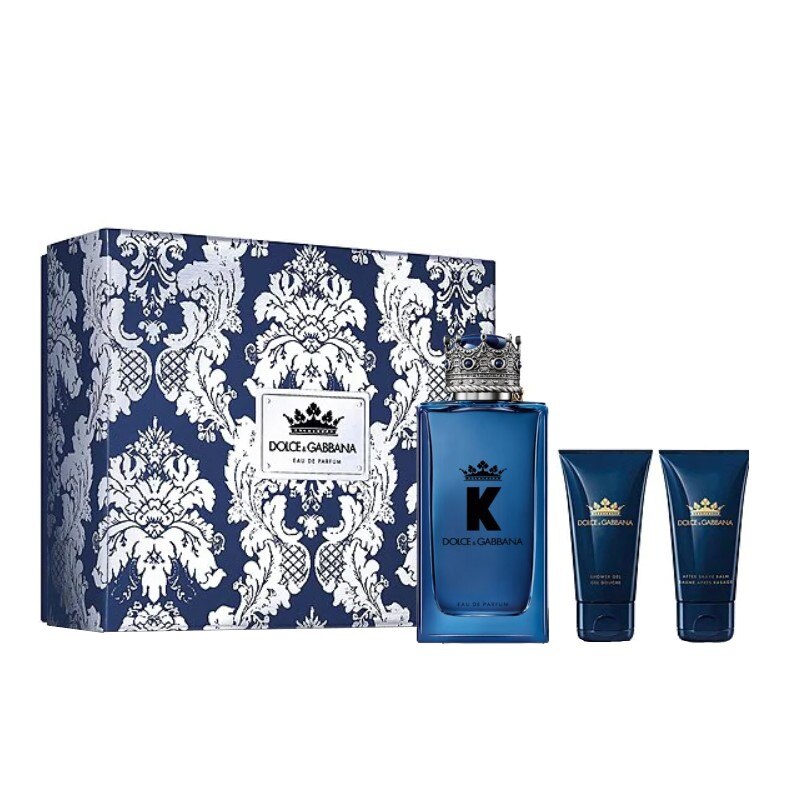 Set apa de parfum Dolce & Gabbana K 100 ml, aftershave balsam 50 ml, gel de dus 50 ml, barbati