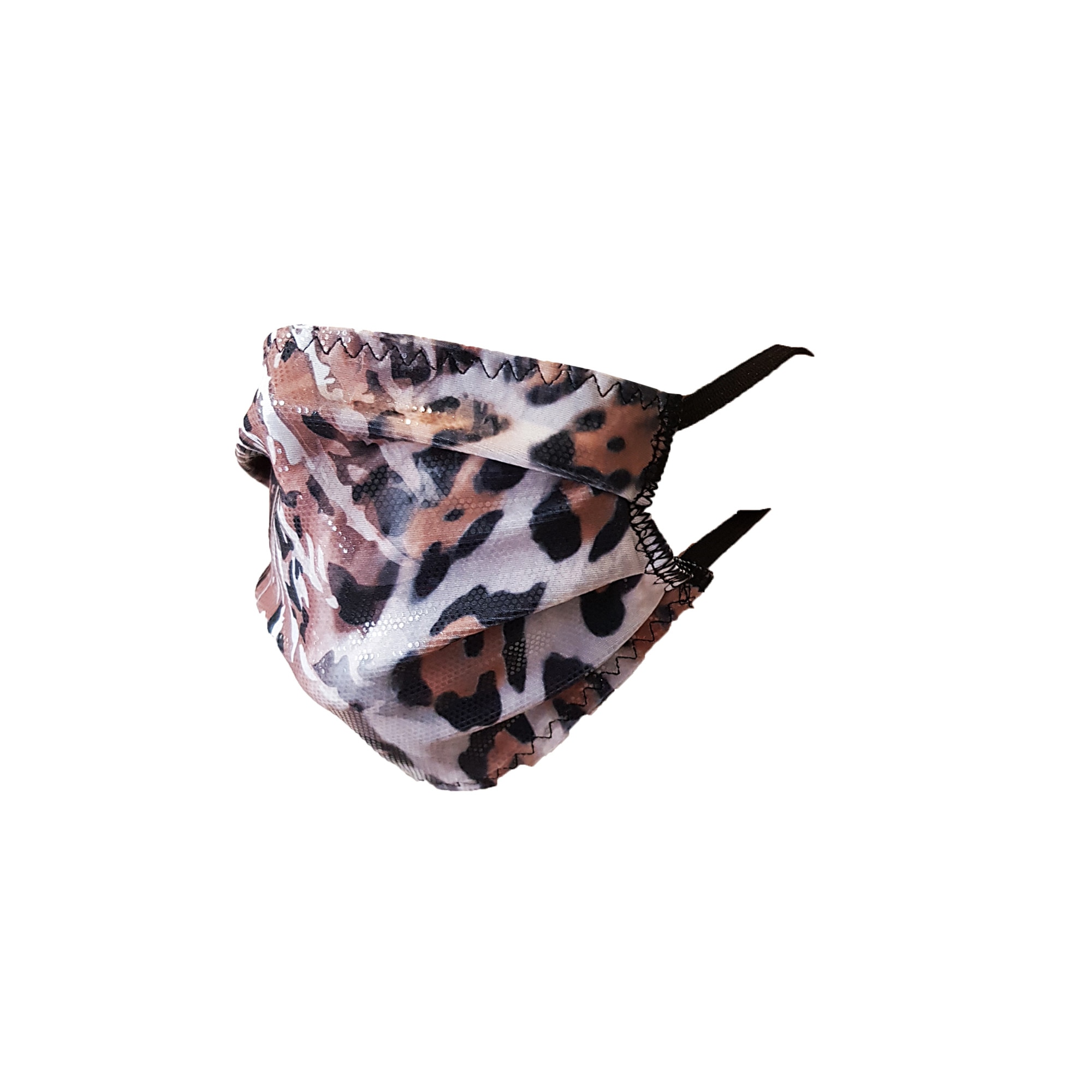 Masca faciala fashion 23 reutilizabila , material lycra animal print elastic la exterior, bumbac elastic interior