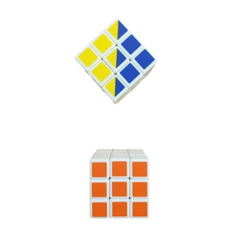 Set 2 cuburi RUBIK, Clasic si Bicolor, 3x3x3, Speed cubing Set 2 cuburi RUBIK, Clasic si Bicolor, 3x3x3, Speed cubing
