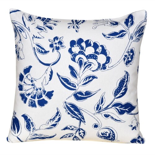 Perna decor Deco, bumbac plus poliester, cu imprimeu floral, dimesnsiuni 40 x 40 cm