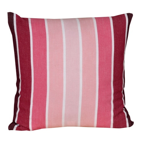 Perna decor Deco, bumbac plus poliester, cu imprimeu rosu, dimesniuni 40 x 40 cm
