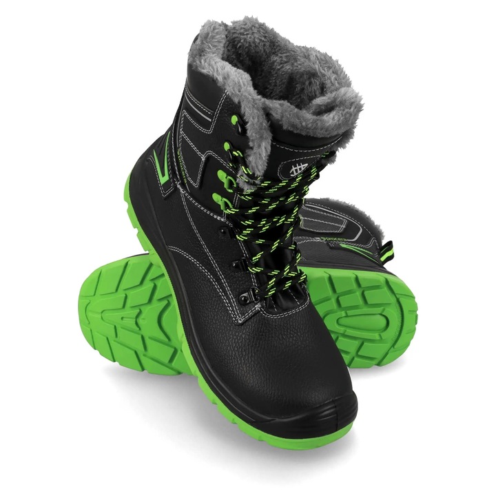 Bocanci de lucru imblaniti BERG S3 SRC cu captuseala, piele si bombeu metalic 40