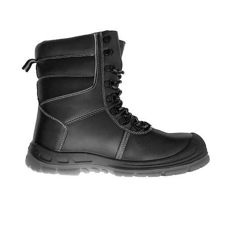 Bocanci de protectie S3, Berg, imblaniti, de iarna, din piele, cu bombeu metalic si lamela antiperforare, cu insertii reflectorizante, marimea 40