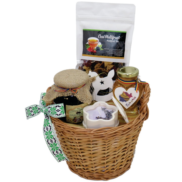 Cos cadou de Craciun, Mireasma Iernii, produse naturale, 6 piese - ILIF11013, 23h Events