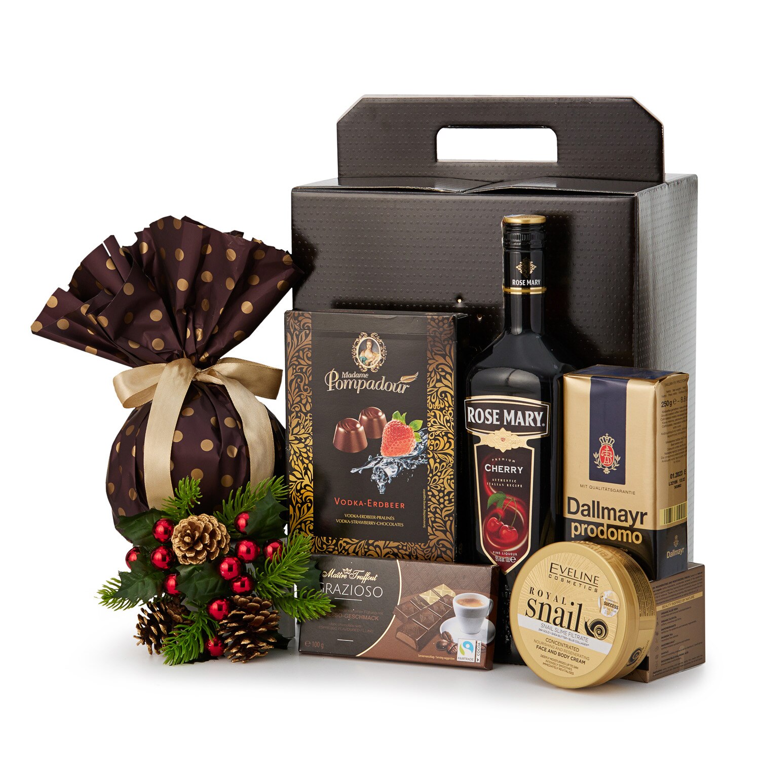 Cutie cadou Cnn 11 liqueur Rose Mary cherry 1000 ml, 2 kg