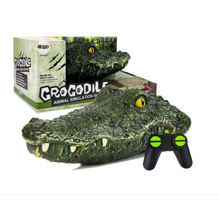 Távirányítós krokodilfej csónak