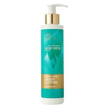 Lotiune de corp Olivie hidratanta, cu aloe vera, ulei de masline organic si ulei abisinian, 200 ml Lotiune de corp Olivie hidratanta, cu aloe vera, ulei de masline organic si ulei abisinian, 200 ml