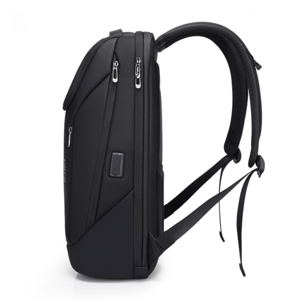 Rucsac laptop 15.6", smart, impermeabil, port de incarcare USB, BANGE, 29x17x47 cm, Negru