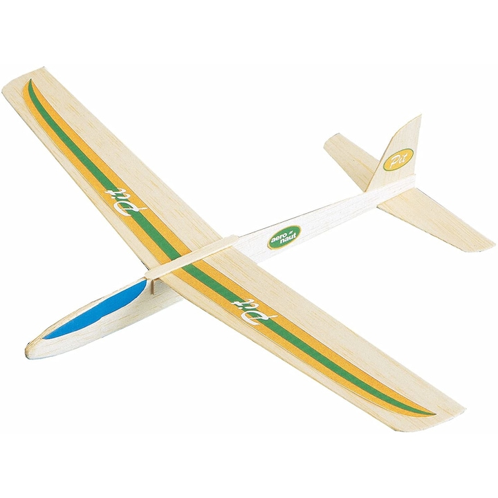 Aeromodel planor pentru zbor liber PIT balsa (340 mm)