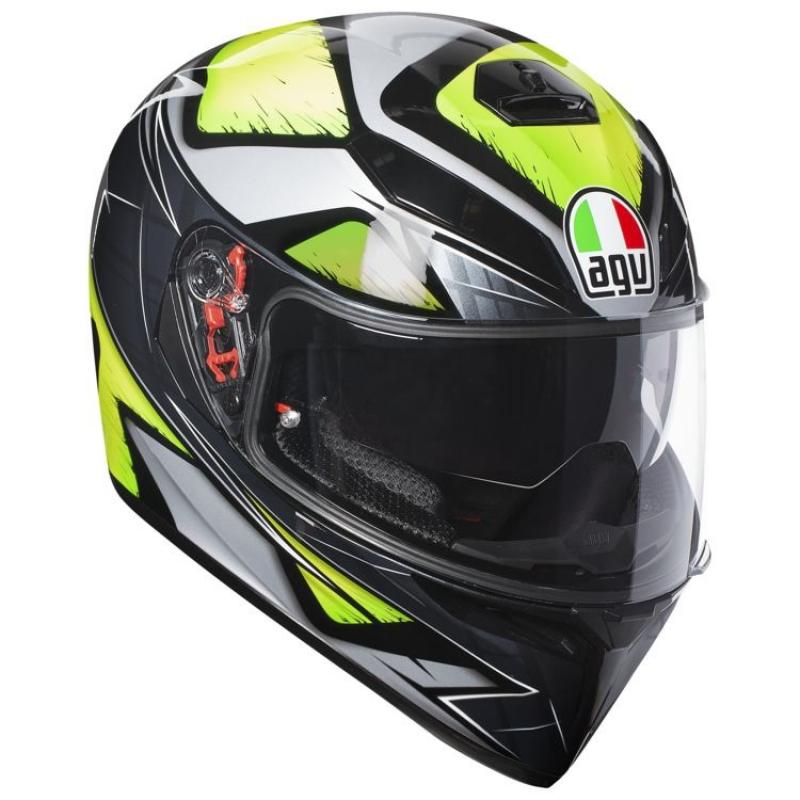 Casca AGV K3 SV LIQUEFY GREY/YELLOW XS