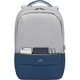 Rucsac laptop Rivacase 7567, 17.3", anti-furt, Grey/Dark blue