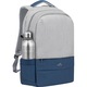 Rucsac laptop Rivacase 7567, 17.3", anti-furt, Grey/Dark blue