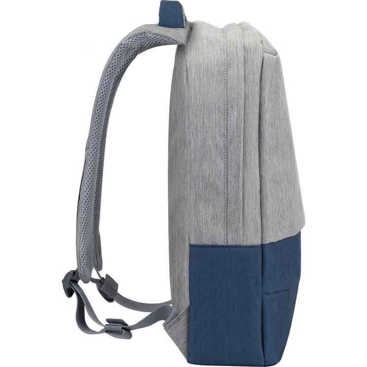 Rucsac laptop Rivacase 7562, 15.6", anti-furt, Grey/Dark blue