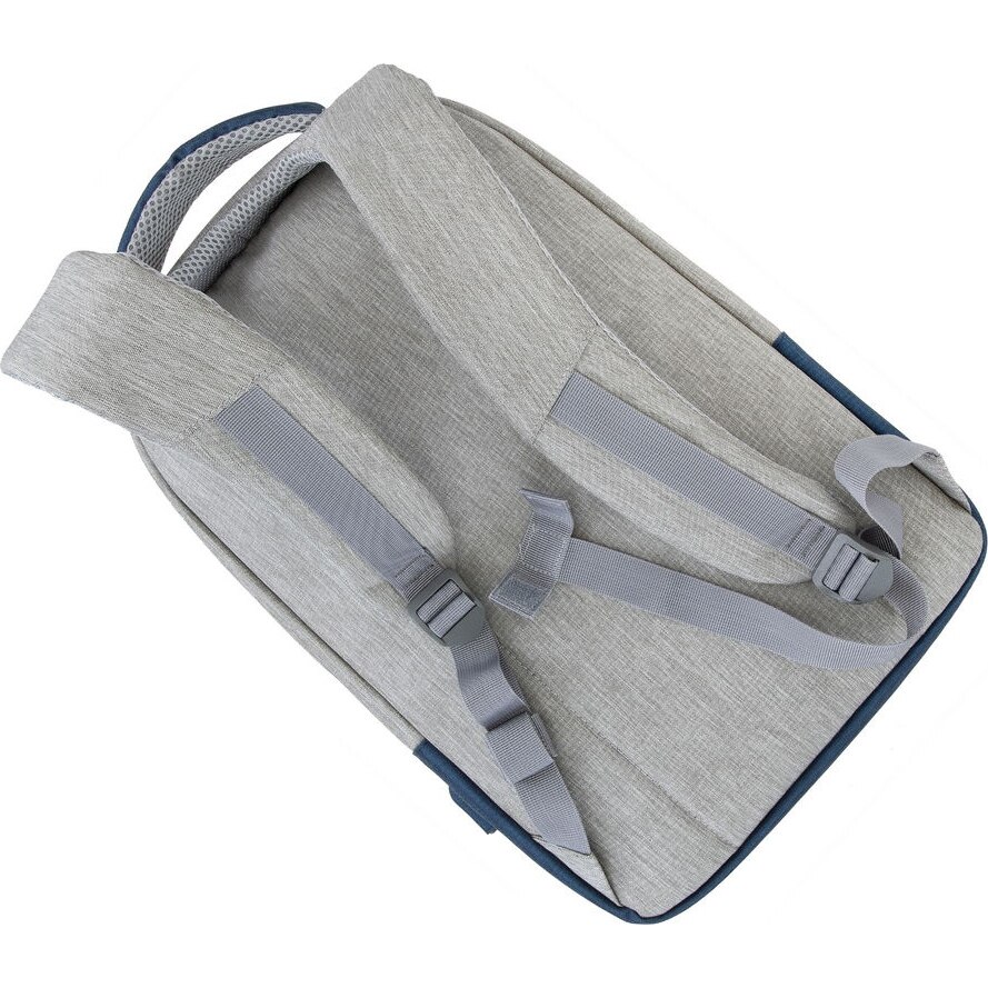 Rucsac laptop Rivacase 7562, 15.6", anti-furt, Grey/Dark blue