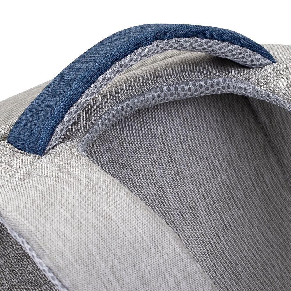 Rucsac laptop Rivacase 7562, 15.6", anti-furt, Grey/Dark blue