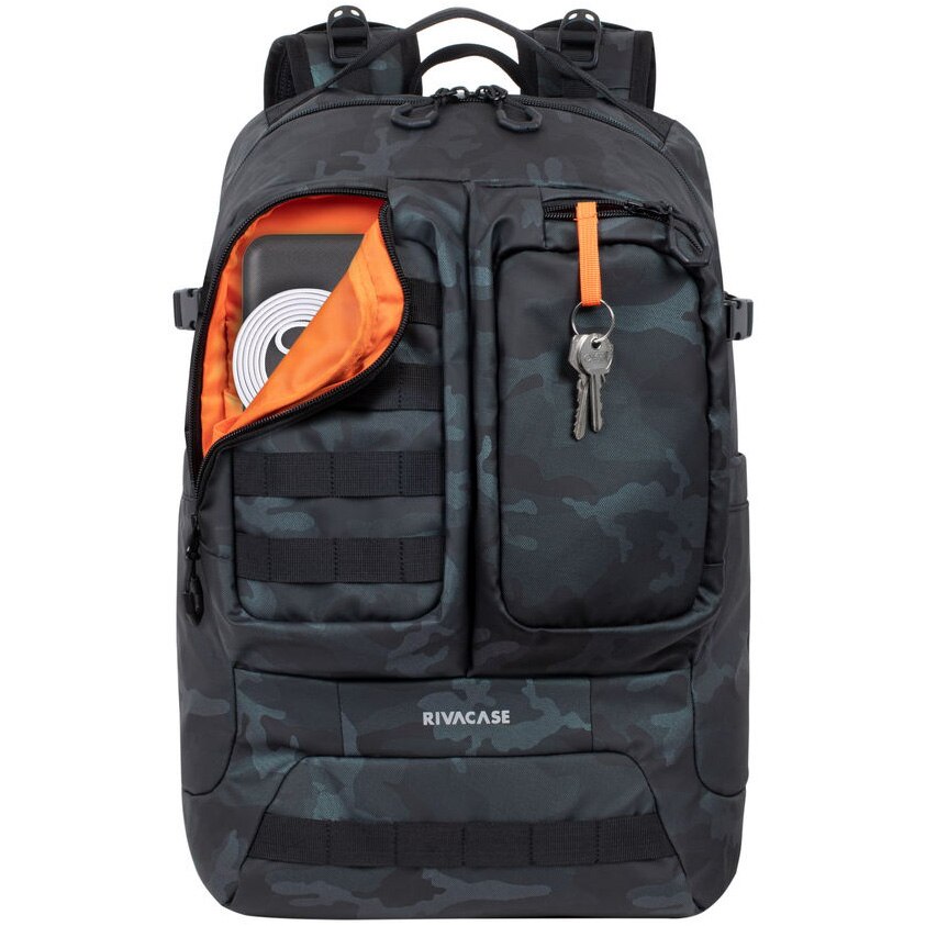 Rucsac laptop Rivacase 7661, 17.3", 32L, Navy Camo