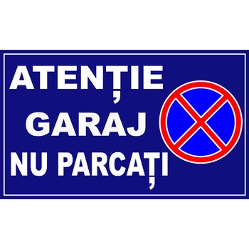 Indicator placuta Nu parcati, PVC 4mm, 18x30 cm Indicator placuta Nu parcati, PVC 4mm, 18x30 cm