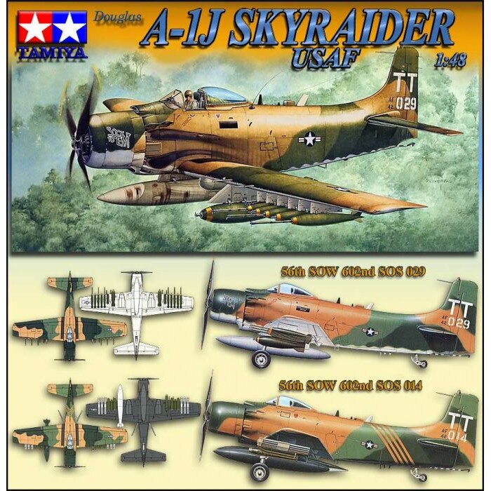Tamiya 61073 1:48 Douglas A-1J Skyraider U.S. Air Force - Tamiya