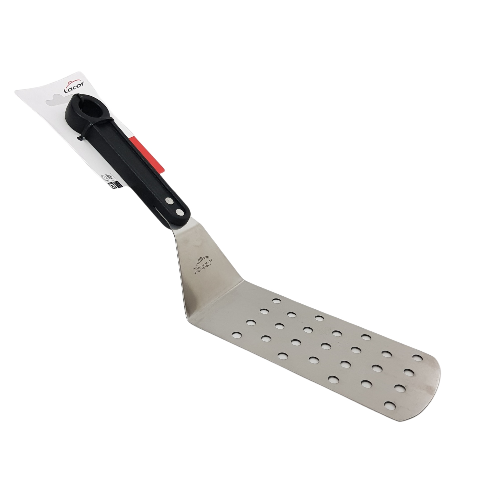 Spatula lunga perforata, Lacor, 35 cm