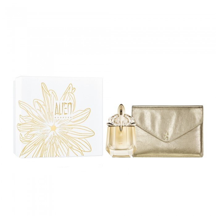 Set apa de parfum 30 ml Mugler Alien Goddess, portfard