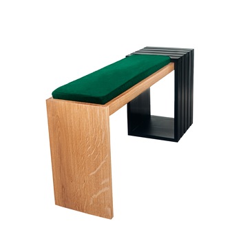 Bancheta Hol cu Catifea, Atelier Wood Design, Lemn Stejar si Frasin, 102 x 45 x 30 Bancheta Hol cu Catifea, Atelier Wood Design, Lemn Stejar si Frasin, 102 x 45 x 30