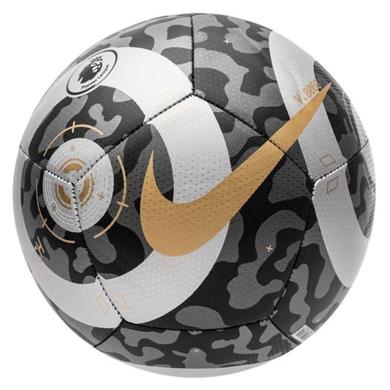 Minge de fotbal Nike pitch, Premier League, 5, Grafit / Negru