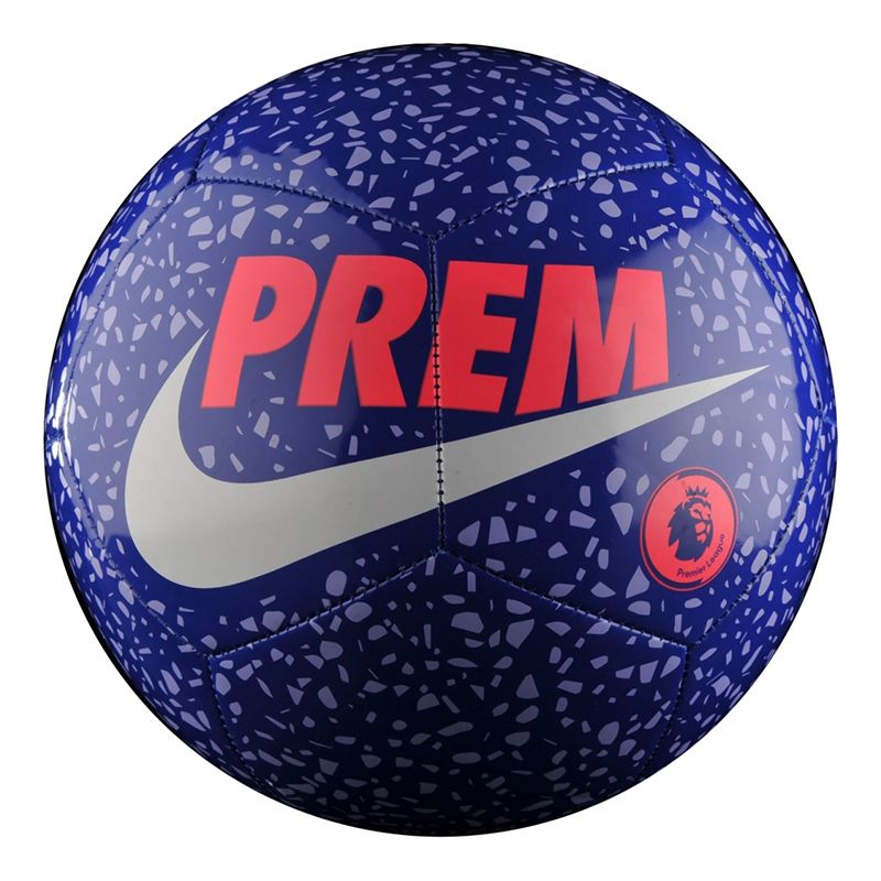 Minge de fotbal Nike pitch, Premier League, 5, Albastru / Rosu
