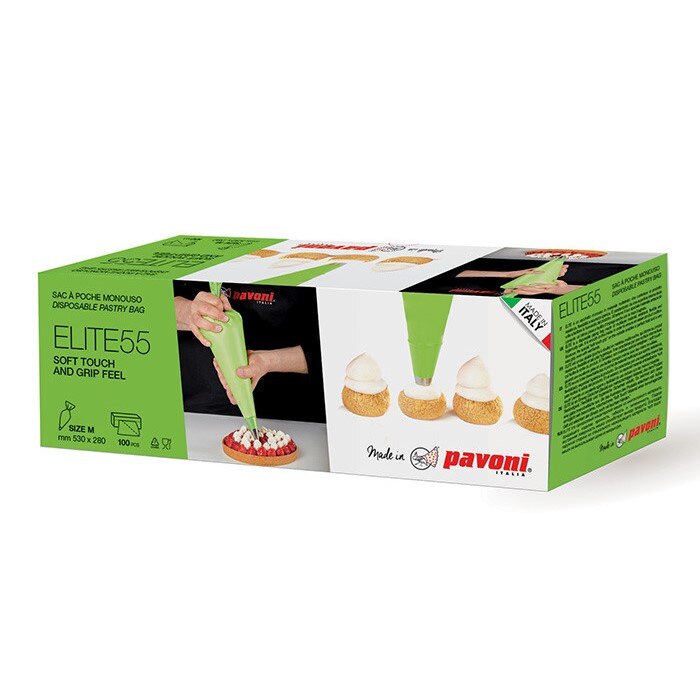 Set posuri de unica folosinta, Pavoni, verde, H 55 cm, 100 buc.