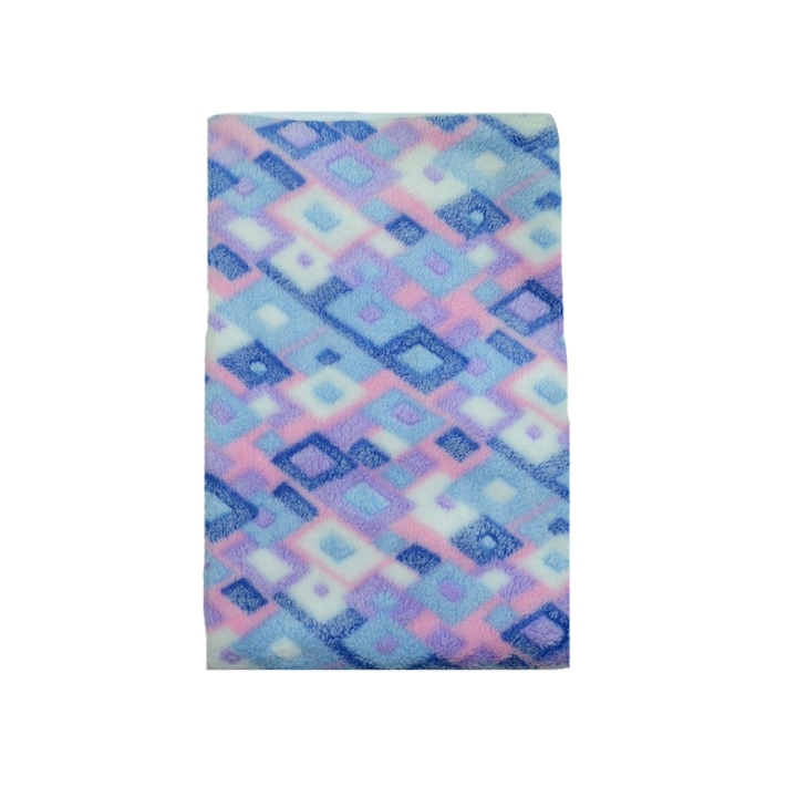 Paturica groasa 80 x 90 cm pentru bebelusi Mini Junior PGF4-M, Mov