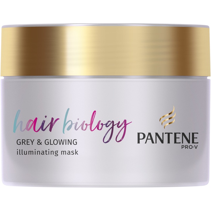Masca de par Pantene Hair Biology Grey & Glowing, 160 ml