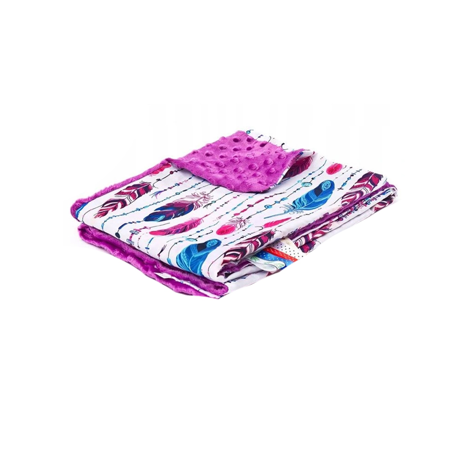 Paturica cu doua fete 75 x 100 cm Sensillo 43-190M, Mov