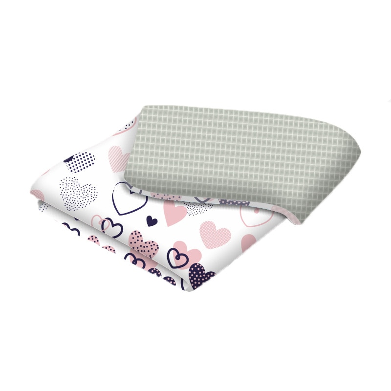 Paturica cu doua fete 150 x 100 cm Ty i My Wafel 260-31R, Multicolor