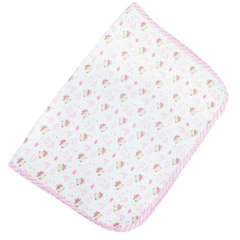 Pled impermeabil 70 x 40 cm pentru fete Mini Junior PRR-1, Roz Pled impermeabil 70 x 40 cm pentru fete Mini Junior PRR-1, Roz